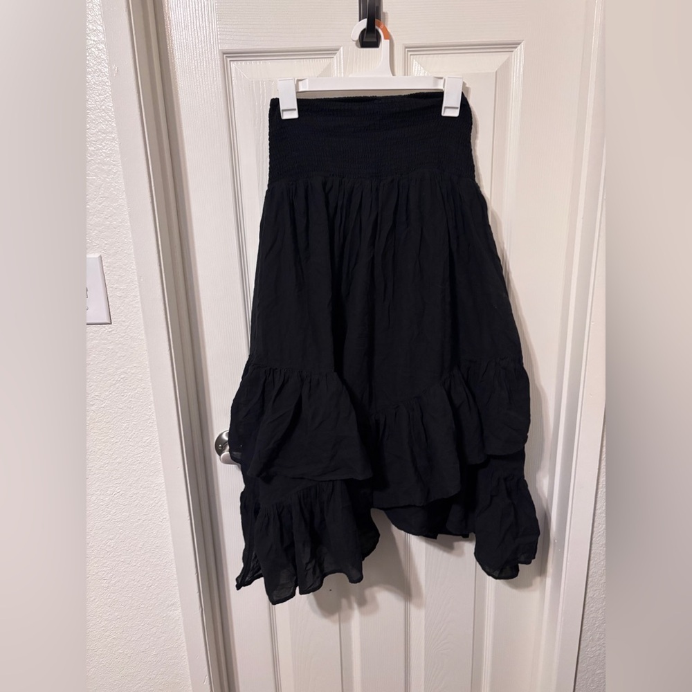American Eagle Outfitters Black Ruffle Skirt
